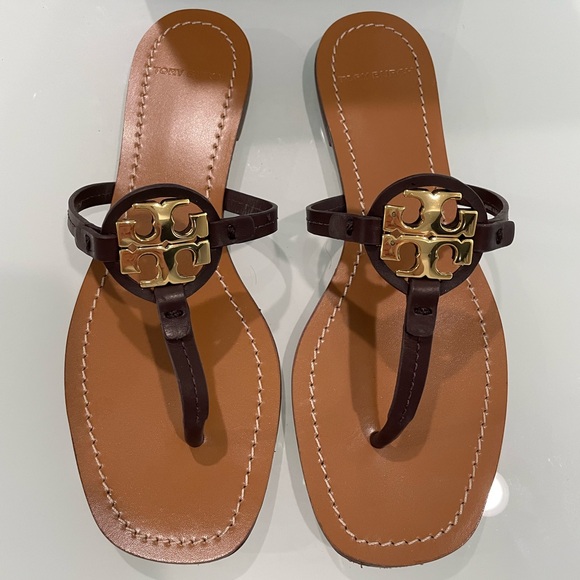 Tory Burch Mini Miller Leather Sandals